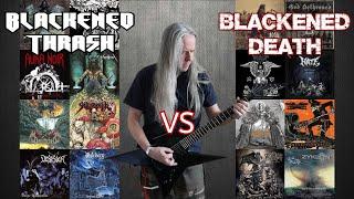 Blackened Thrash Metal VS Blackened Death Metal Ultimate Guitar Riffs Battle