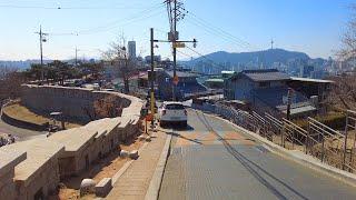 Seoul City Wall Hike Naksan Park Heunginjimun Gate  Panoramic Views of the Entire City  4K Korea