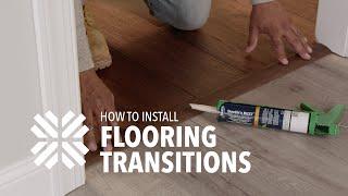 How to Install Transitions for Hardwood Flooring Reducer Threshold T-Mold  LL Flooring