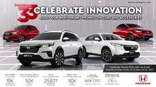 Honda Cars PH celebrates 33rd Anniversary with exclusive promos