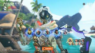 OVERWATCH 2 ANA GAMEPLAY ON SOMOA NEW MAP DIAMOND 1 RANK CONSOLE SEASON 7