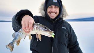Quiet Snowy Days on the Ice  Northern Pike Fishing