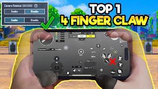 How To Get The Best 4 Finger Claw Control Setting  BGMI & PUBG MOBILE