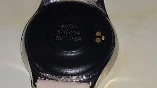AVON COSMETICS FITNESS WATCH. MAGNETIC CHARGING LEAD DANGEROUS SAFETY ISSUE. SHORT CIRCUIT.FIRE RISK