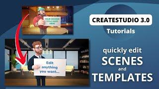 CreateStudio Edit Scenes and Templates Tutorial