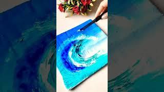 painting water  tutorial #trending#nostalgia#easypainting#diy#viralshort#viralvideo