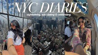 NYC diaries pt2  solo dates sightseeing alone celebrating 1 mil + new experiences