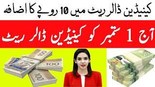 کینیڈین ڈالر ریٹ میں 10 روپے کا اضافہ   Canadian dollar rate  Canadian dollar to Pakistani Rupee 