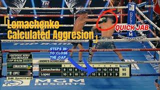 Lomachenko Boxing Analysis  Calculated Aggresion vs Teofimo Lopez Round 11