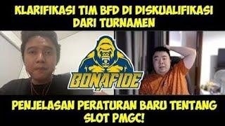 KLARIFIKASI TIM BONAFIDE DI DISKUALIFIKASI DARI TURNAMENPENJELASAN PERATURAN TENTANG SLOT PMGC