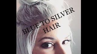 Blue to Silver Hair • Joico Intensity Color Eraser  Luna Kara