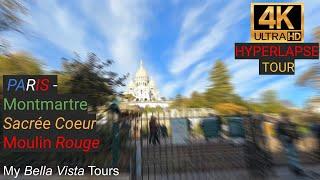 4K #HYPERLAPSE - Up & Down of MONTMARTRE Hill & SACREE COEUR - #PARIS - FRANCE - 4k UltraHD 60 fps