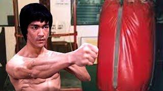 Bruce Lee Kicks a 700 Lbs Boxing Bag. And His Student Saw It Slapping Against the Ceiling