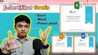 Cara Mendapatkan Sertifikat Excel Word & Powerpoint GRATIS Bukan Untuk CPNS