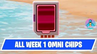 Fortnite All Week 1 Omni Chips Locations Guide  Fortnite Omni Sword Quests