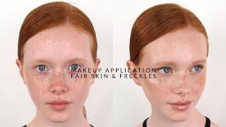 Natural Makeup Application  Fair Skin & Freckles