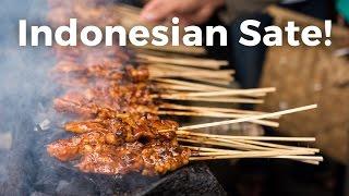 Indonesian Sate Satay - AMAZING Indonesian Street Food in Jakarta
