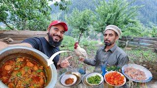 Finally spending a day in beautiful Kashmir  Cooking chicken biryani  Day 6  Mustafa Hanif BTS