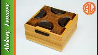 Шкатулка с секретом. Шкатулка №25  DIY Secret Compartment Box #25.  Making a Wooden Box