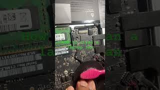 HOW TO CLEAN LAPTOP FAN IN 1 MINUTE #macrepair #applelaptop #applemac