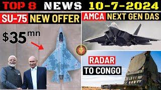 Indian Defence Updates  Russia offers Su-75AMCA Next Gen DASScorpene To IndonesiaRadar To Congo