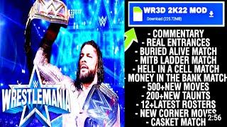 Wr3d 2K22 Mod Real Entrance Link In Description Leader MITB Match Elimination Chamber New Arena