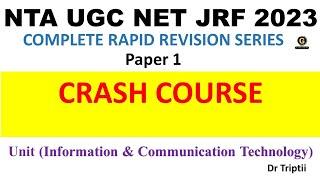 Information & Communication Technology  Complete Revision - NTA UGC NET June 2023  Important Topics