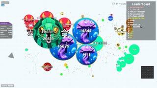 AGARIO TAKEOVER WITH BOTS #19  OP-BOTS.COM