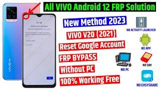 All Vivo Android 12 Frp Bypass  Vivo V20 Reset Google Account  Without Pc   100% Working Method