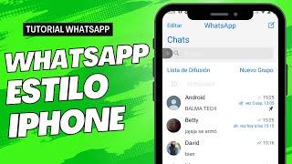 🟢 Nuevo WhatsApp estilo iPhone v9.21 Beta 3 para Android 2022