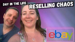 OVERWHELM RESELLING DAY IN THE LIFE  eBay Reseller UK