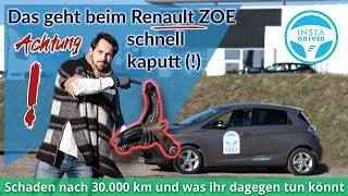 Renault ZOE  hohe Kosten beim Fahrwerk und keine Garantie + alle Wartungskosten im Test