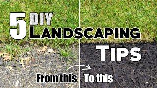 5 Cheap & Easy DIY Landscaping Tips & Ideas Plus Bonus Tips 