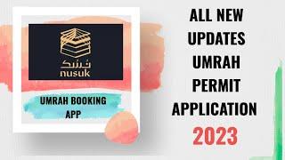 HOW TO TAKE UMRAH PERMIT  NUSUK REGISTTRATION  LATEST UPDATES