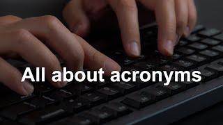 When to define acronyms in academic writing?