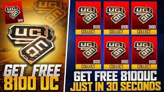 OMG  Get Free 8100Uc Just In 30 Sec  Free Uc Event  Pubg Mobile Is Giving Uc For This?