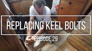 EP29how to replace  and inspect the keel bolts of your sailboat while in the water.