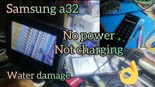 Samsung galaxy a32 no power not charging  water damage how to fix