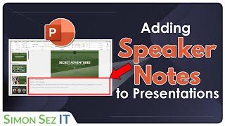 Adding and Formatting Speaker Notes to a Presentation in PowerPoint 2021365