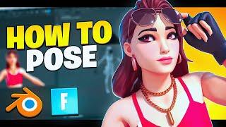 How to pose in blender  Fortnite thumbnail tutorial