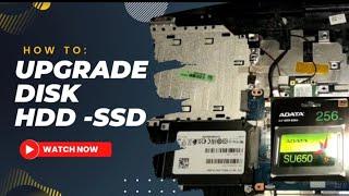 Lenovo Ideapad 100-15IBY upgrade disk from HDD to SSDcomi