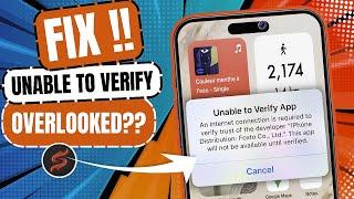 Solving Unable to Verify App Easy Steps for iOS Users 