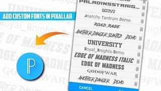 How to Add Custom Fonts in Pixallab  How to Install Custom Fonts in Pixallab 2021  Cardio Gaming