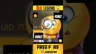 RUOK RUOK F R E E F I R E O L D LEGEND #videos #viral #game  #food