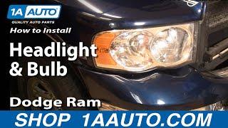 How to Replace Headlights 02-05 Dodge Ram 1500