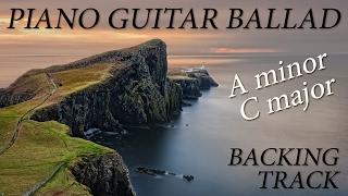 Instrumental Piano Guitar Ballad Backing Track A minor C major