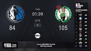 Dallas Mavericks vs Boston Celtics #NBAFinals presented by YouTube TV Game 1 on ABC Live Scoreboard