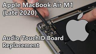 MacBook Air M1 Late-2020 AudioTouchID Board Replacement Guide