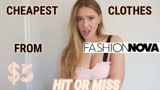 I BOUGHT THE CHEAPEST CLOTHES FROM FASHION NOVA