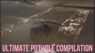 i put spongebob music over a Pothole Crash Compilation